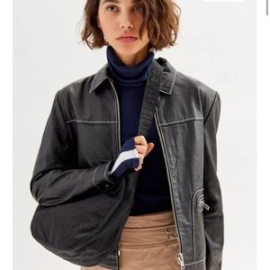 BAGGU Medium Nylon Crescent Bag | Black